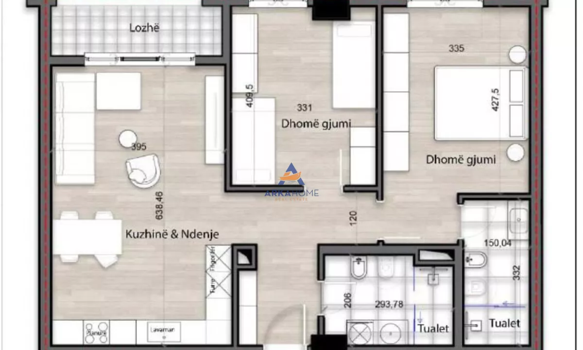 Appartamento in vendita a Tirana 2+1, Vuoto