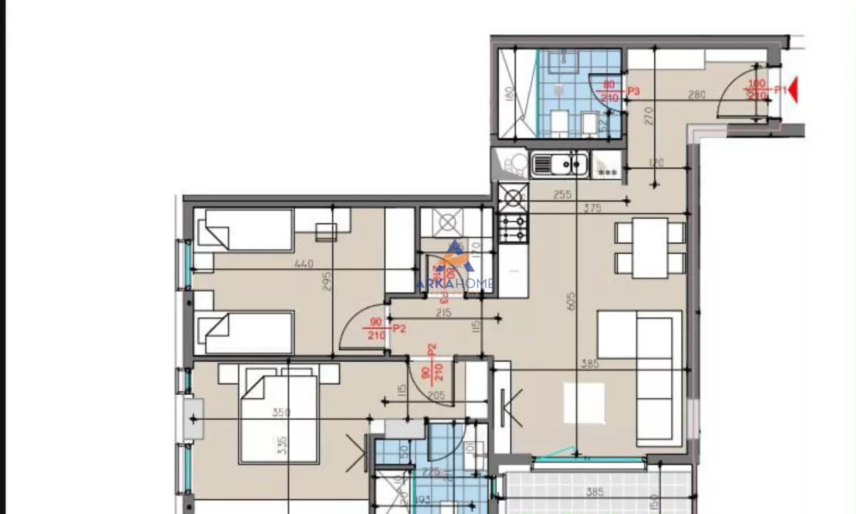 Appartamento in vendita a Tirana 2+1, Arredato
