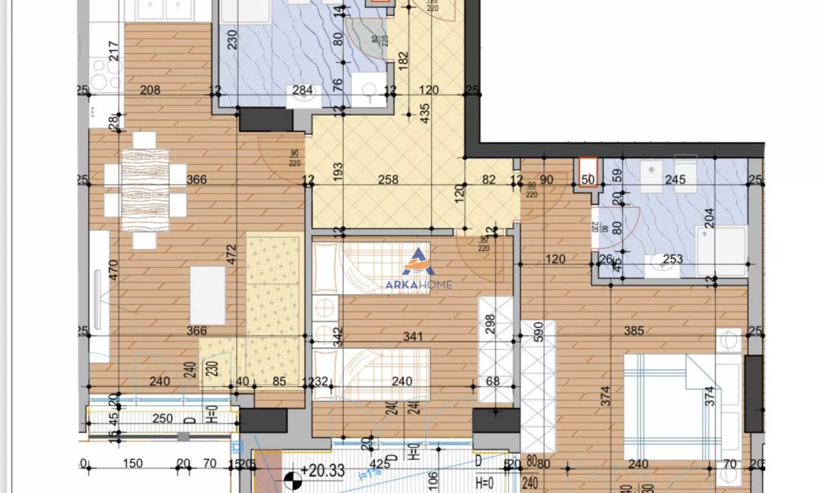 Appartamento in vendita a Tirana 2+1, Vuoto