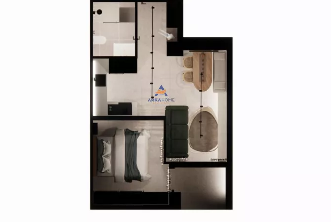 Appartamento in vendita a Tirana 1+1, Arredato