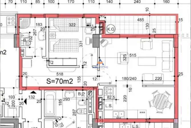 Casa in vendita 1+1 a Tirana - 160,000 Euro