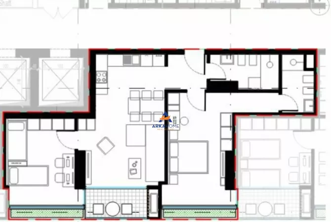Appartamento in vendita a Tirana 2+1, Arredato