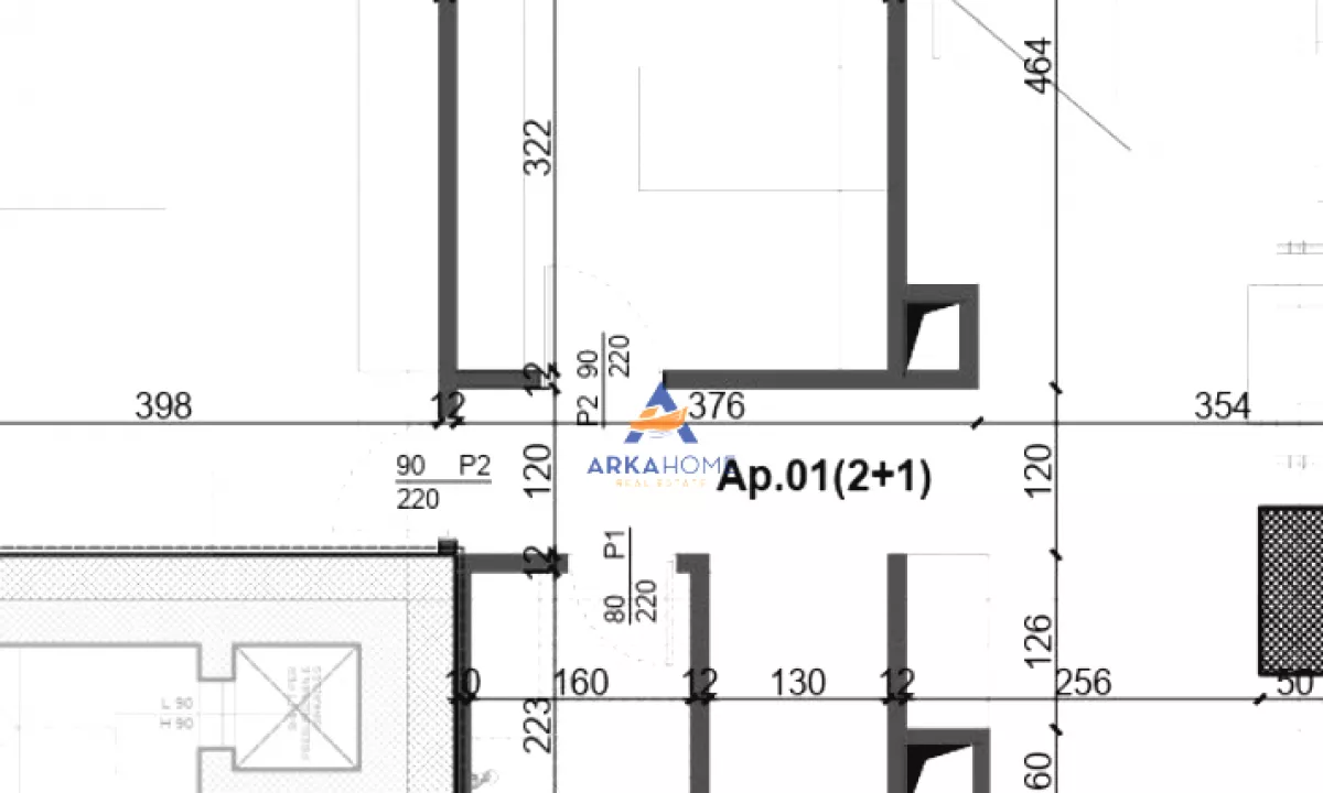 Appartamento in vendita a Tirana 2+1, Vuoto