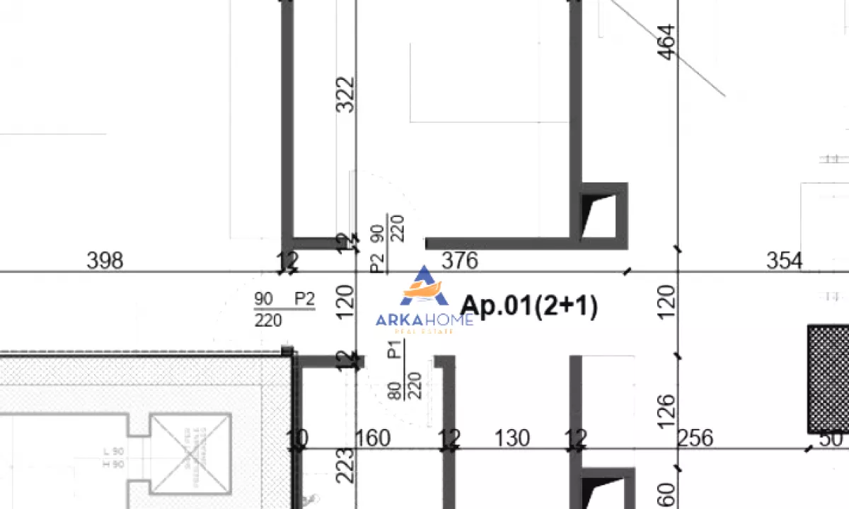 Shtepi ne shitje Apartament ne Tirane, 2+1, Mobilimi Bosh, pa mobiluar, Pagesa 468,520  Euro.