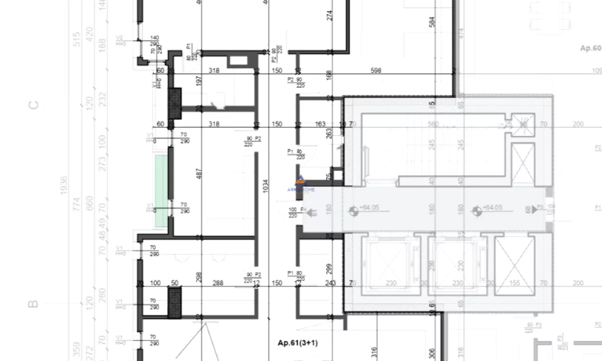 Shtepi ne shitje Apartament ne Tirane, 3+1, Mobilimi Bosh, pa mobiluar, Pagesa 1,049,200  Euro.