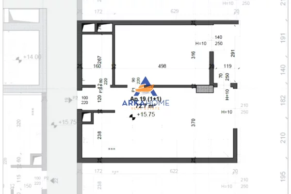Shtepi ne shitje 1+1 ne Tirane - 113,000 Euro