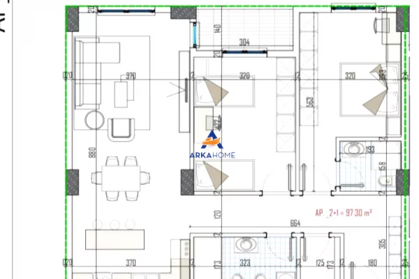 Shtepi ne shitje 2+1 ne Tirane - 113,000 Euro