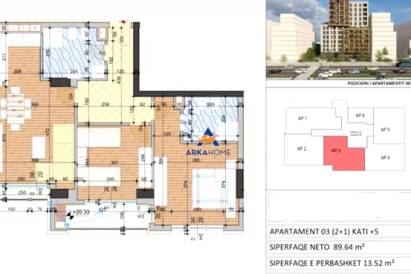 Shtepi ne shitje 2+1 ne Tirane - 185,688 Euro