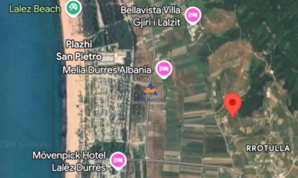 SHITET TOKE NE BREGDET 8,058 M2 "GJIRI I LALEZIT, HAMALLAJ" 830,000 EURO