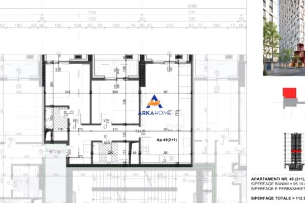 Casa in vendita 2+1 a Tirana - 247,500 Euro