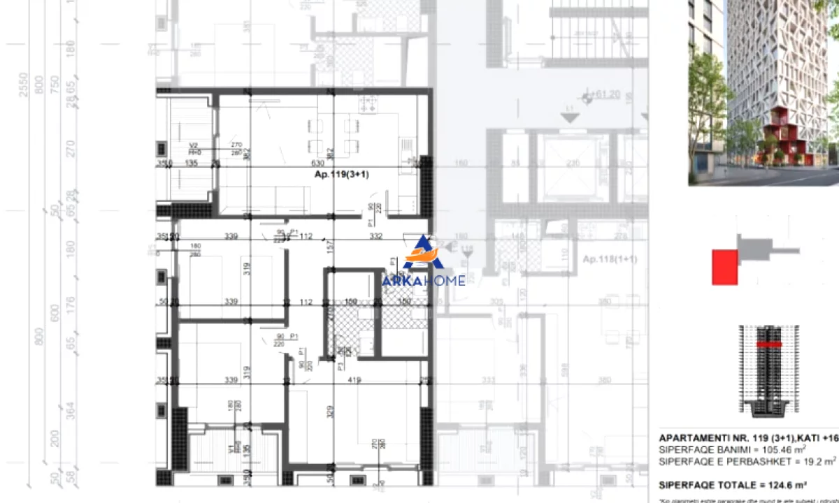 Appartamento in vendita a Tirana 3+1, Vuoto