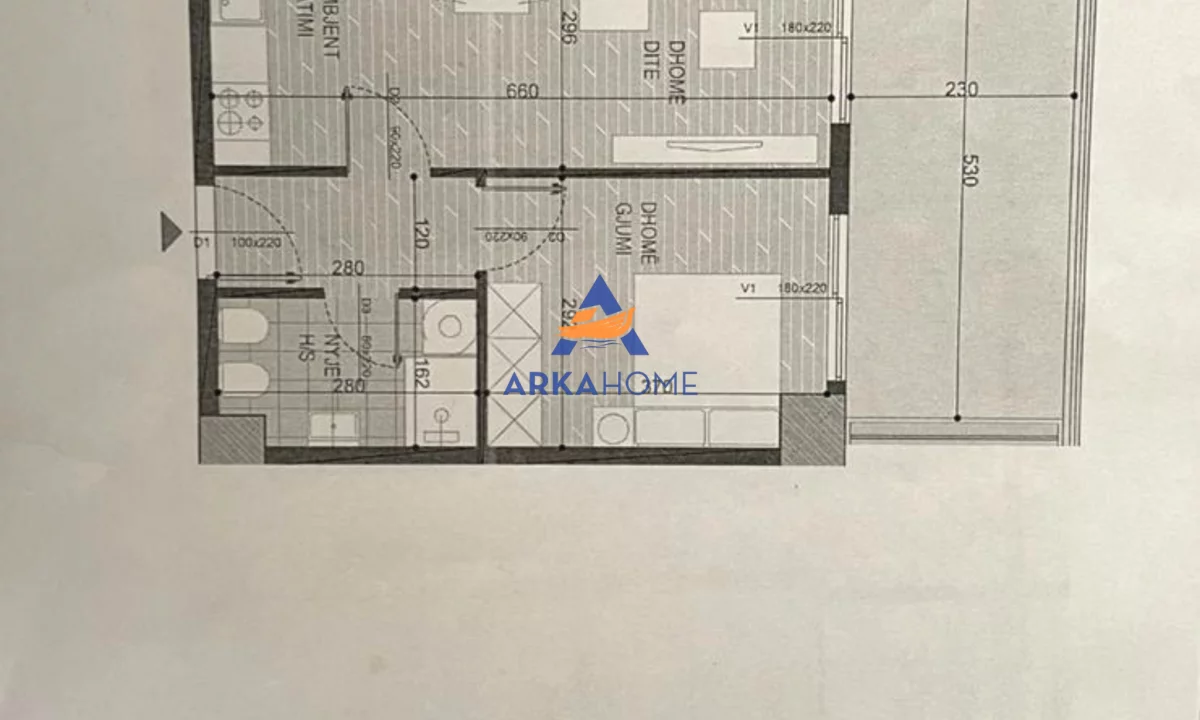 Appartamento in vendita a Tirana 1+1, Vuoto