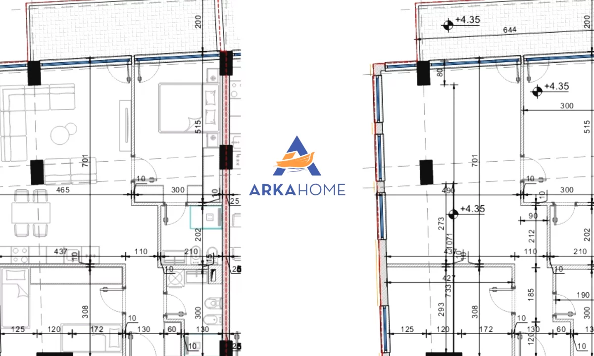 Appartamento in vendita a Durazzo 2+1, Vuoto