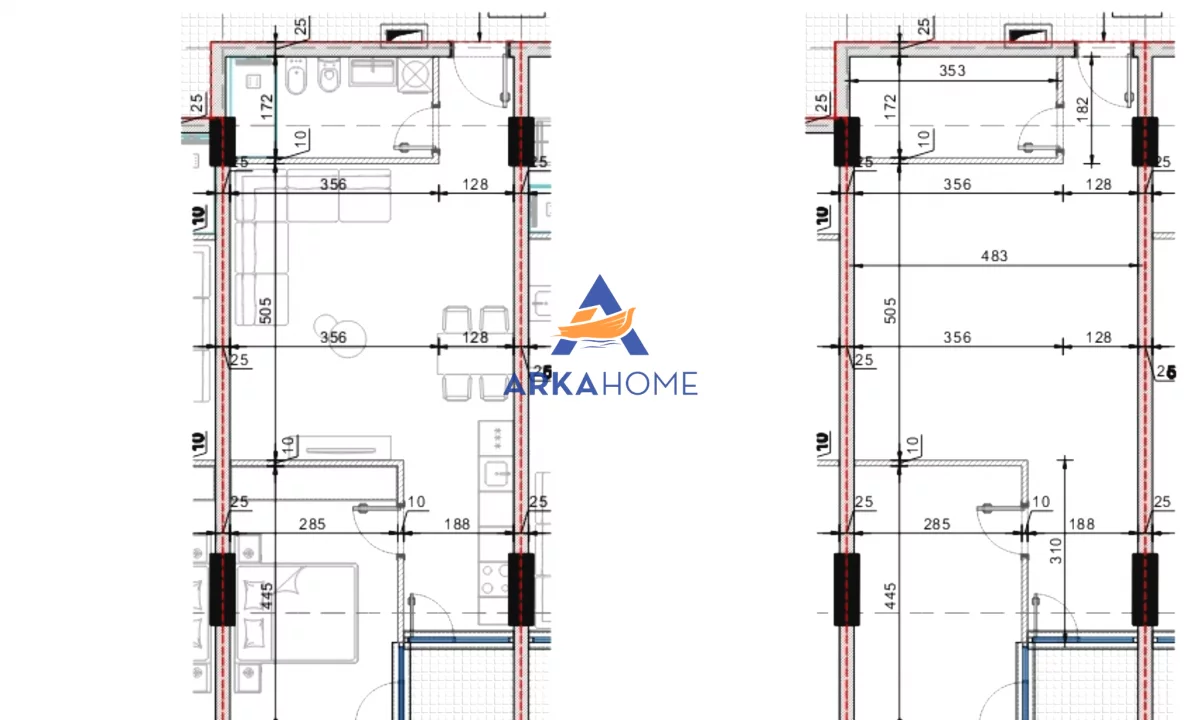 Appartamento in vendita a Durazzo 1+1, Vuoto