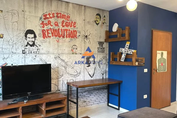 Shtepi me qera Apartament ne Tirane, 1+1, Mobilimi E mobiluar, Pagesa 600  Euro.