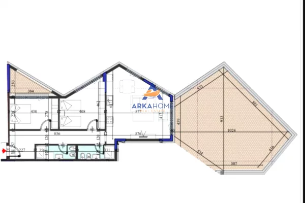 Appartamento in vendita a Tirana 2+1, Vuoto