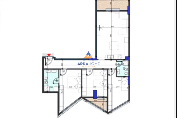 Appartamento in vendita a Tirana 3+1, Vuoto