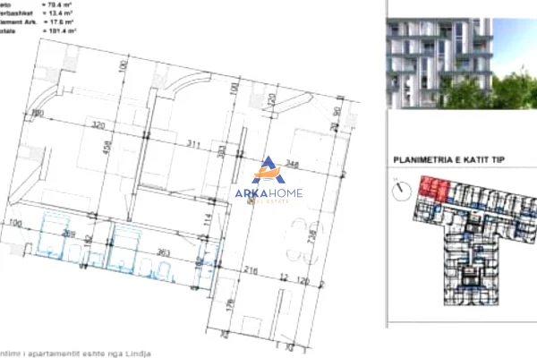 Casa in vendita 2+1 a Tirana - 202,800 Euro