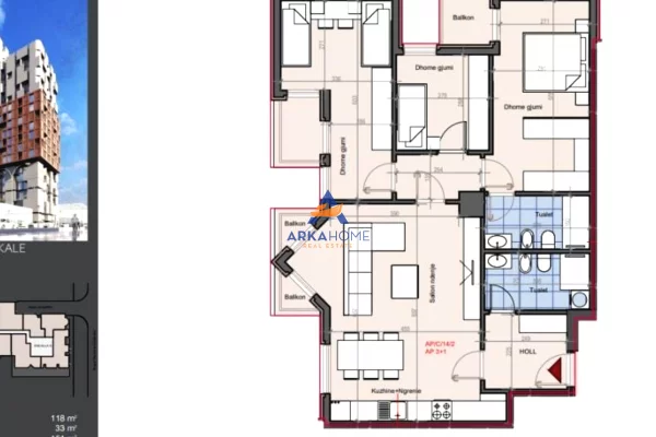 Casa in vendita 3+1 a Tirana - 377,500 Euro