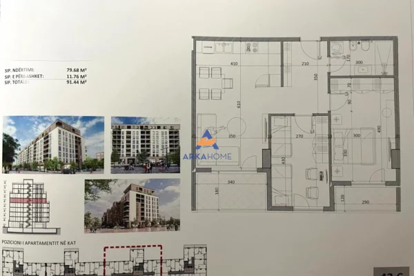 Casa in vendita 2+1 a Tirana - 110,000 Euro