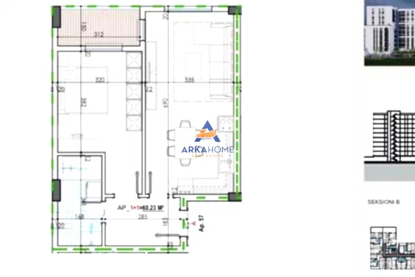 Casa in vendita 1+1 a Tirana - 56,280 Euro