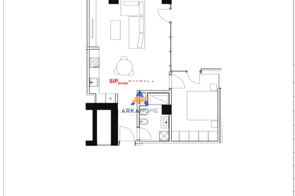 Casa in vendita 1+1 a Tirana - 117,600 Euro