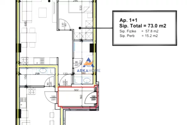 Casa in vendita 1+1 a Tirana - 125,000 Euro