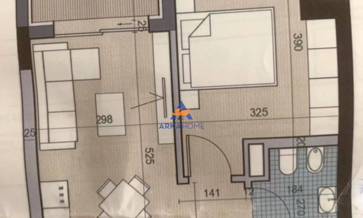 Appartamento in vendita a Tirana 1+1, Vuoto