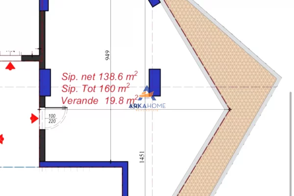 SHITET DYQAN KOMERCIAL 160M2 "REZIDENCA KOLONAD,LAPRAKE" 400.000 EURO