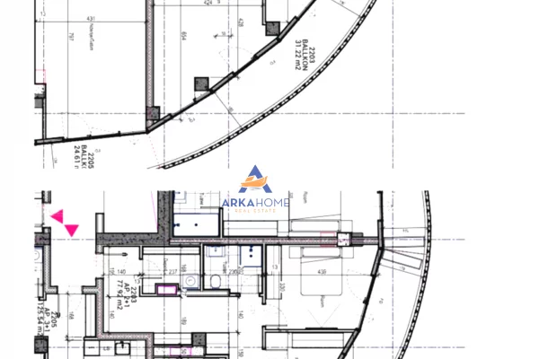 Appartamento in vendita a Tirana 2+1, Vuoto