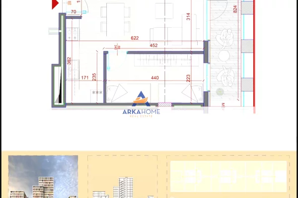 Appartamento in vendita a Tirana 2+1, Vuoto