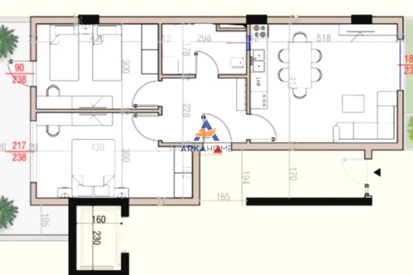 Casa in vendita 2+1 a Tirana - 190,000 Euro