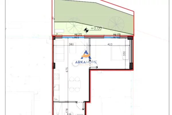 SHITET APARTAMENT 1+1 "DRIMADHE,DHERMI" 316.239 EURO