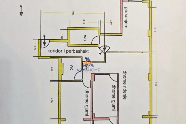 Apartment for rent in Tirana 2+1, Emty