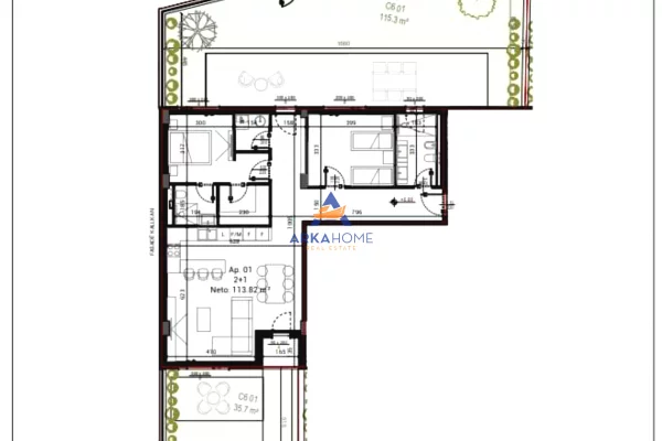 Casa in vendita 2+1 a Tirana - 321,470 Euro