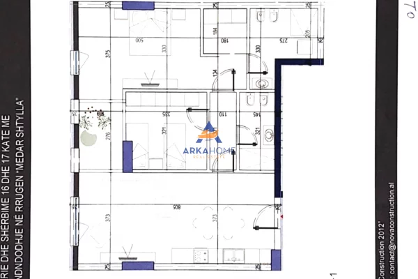 Appartamento in vendita a Tirana 2+1, Vuoto