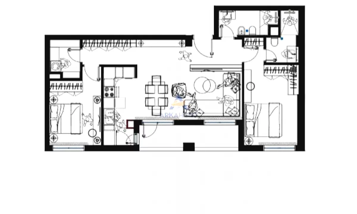 Appartamento in vendita a Tirana 1+1, Vuoto