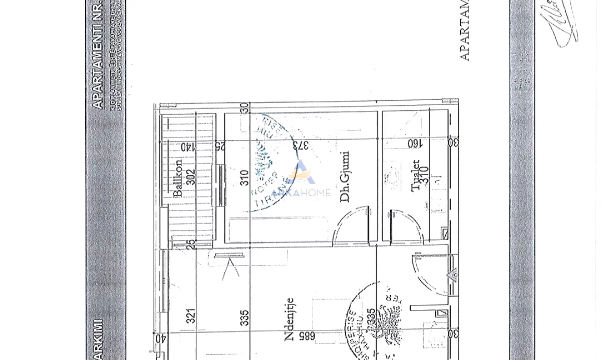 Apartment for sale in Tirana 1+1, Emty