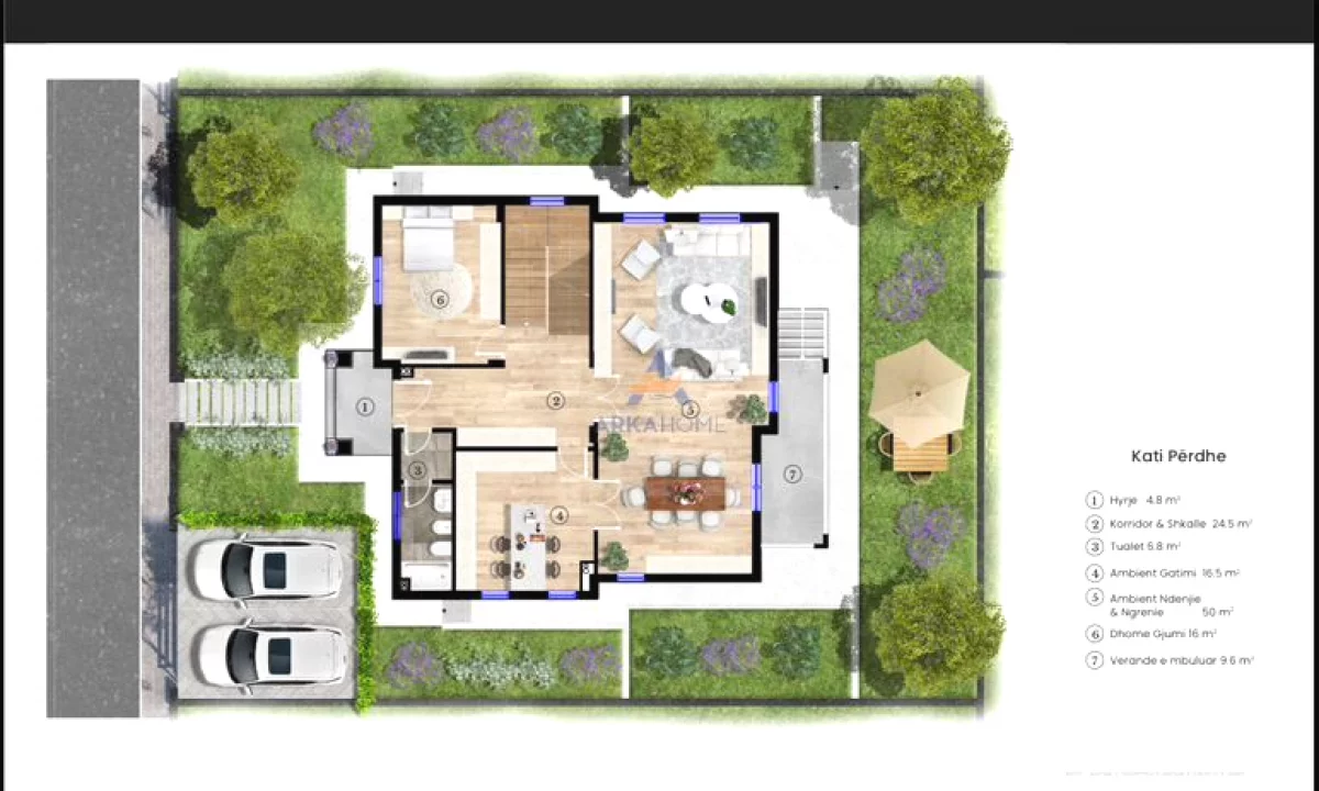 Luxury villas for sale in Tirana 5+1, Emty