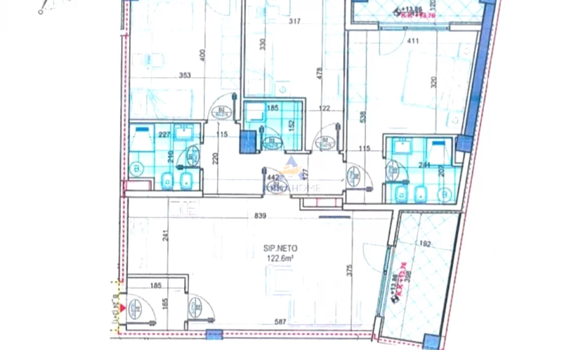 Apartment for sale in Tirana 3+1, Emty