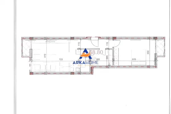 Shtepi ne shitje 1+1 ne Tirane - 143,273 Euro