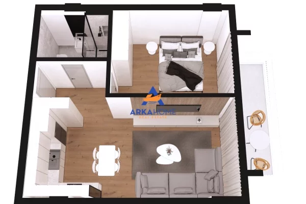 Shtepi ne shitje Apartament ne Durres, 1+1, Mobilimi Bosh, pa mobiluar, Pagesa 97,608  Euro.