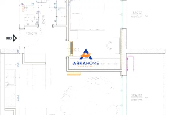 Shtepi ne shitje Apartament ne Tirane, 1+1, Mobilimi Bosh, pa mobiluar, Pagesa 195,002  Euro.