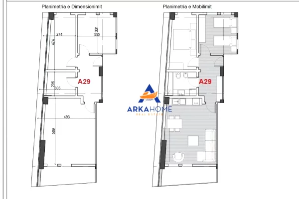 Shtepi ne shitje Apartament ne Pogradec, 2+1, Mobilimi Bosh, pa mobiluar, Pagesa 98,736  Euro.