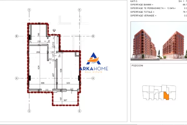 Shtepi ne shitje 1+1 ne Tirane - 174,395 Euro