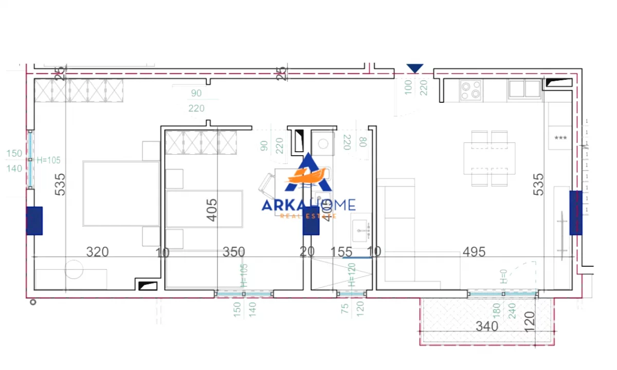Shtepi ne shitje Apartament ne Tirane, 2+1, Mobilimi Bosh, pa mobiluar, Pagesa 82,876  Euro.