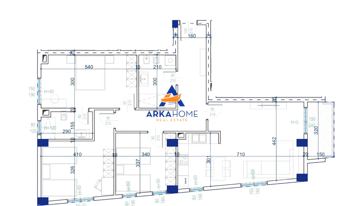 Shtepi ne shitje Apartament ne Tirane, 3+1, Mobilimi Bosh, pa mobiluar, Pagesa 113,466  Euro.