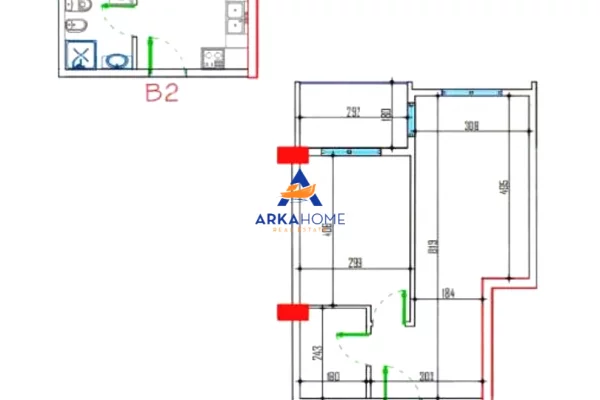 SHITET APARTAMENT 1+1+BALLKON "GOLEM , MALI I ROBIT" 63.030 EURO