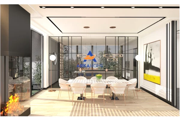 Shtepi ne shitje Vila Luksoze ne Tirane, 3+1, Mobilimi Bosh, pa mobiluar, Pagesa 260,000  Euro.