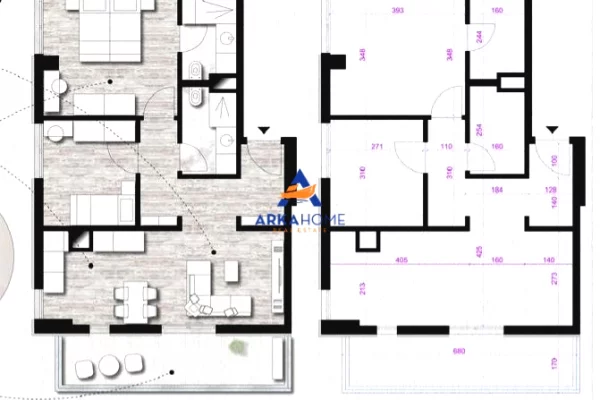 Shtepi ne shitje 2+1 ne Tirane - 175,750 Euro